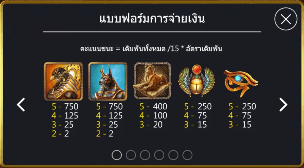 Egypt Oracle - สัญลักษณ์